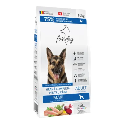 For Dog Adult Maxi, L-XL, Pasăre, hrană uscată câini, 10kg