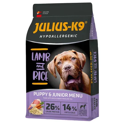 JULIUS-K9 High Premium Puppy & Junior Hypoallergenic Miel 2 x 12 kg