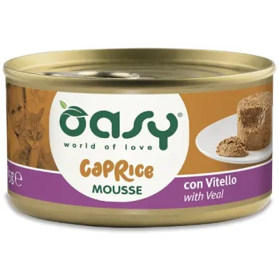 Oasy Caprice Conservă pentru pisici, Mousse cu Vită 85g