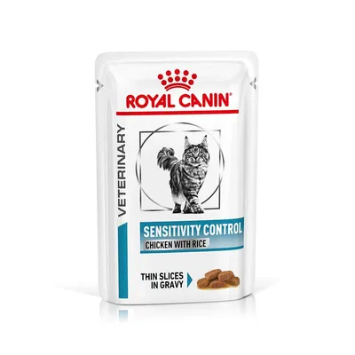 Royal Canin Veterinary Feline Sensitivity Control Pui & orez în sos 24 x 85 g