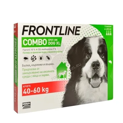 Frontline Combo câini 40-60 kg, 3 pipete