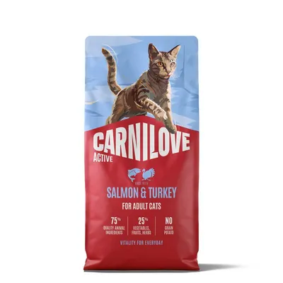 Carnilove Active Cat cu somon și curcan 6 kg