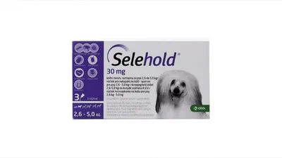 Selehold câini 2,6-5 kg, 3 pipete