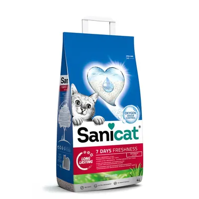 Sanicat 7 Days Aloe Vera Nisip pisici 4 x 4 l