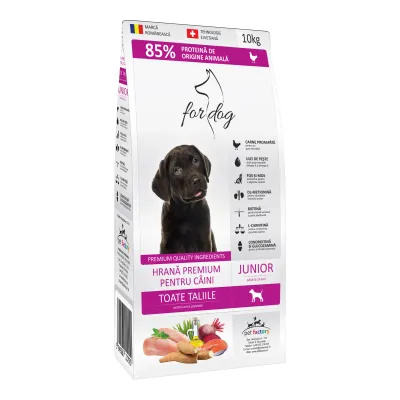 Hrană Uscată Câine Junior, for Dog, Pasăre, 10kg