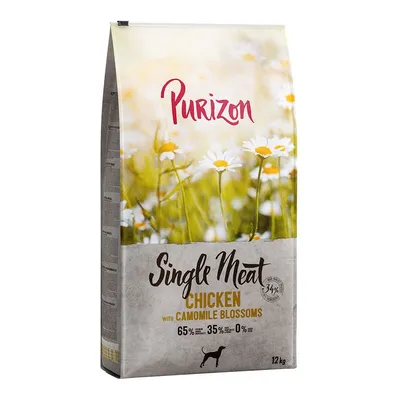 Purizon Single Meat Adult Pui cu flori de mușețel și dovlecel - fără cereale 2 x 12 kg