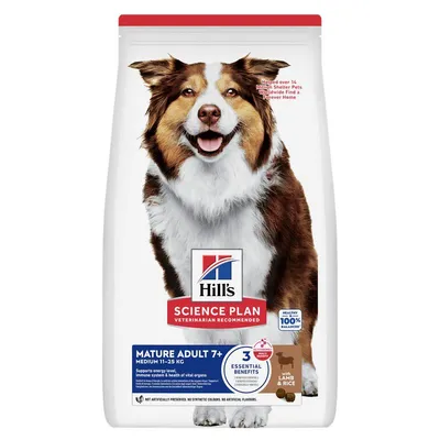 Hill's Science Plan Mature Adult 7+ Medium Lamb & Rice 2 x 14 kg