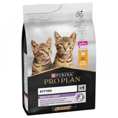 Purina Pro Plan Healthy Start Kitten, Pui, hrană uscată pisici junior, 1.5kg