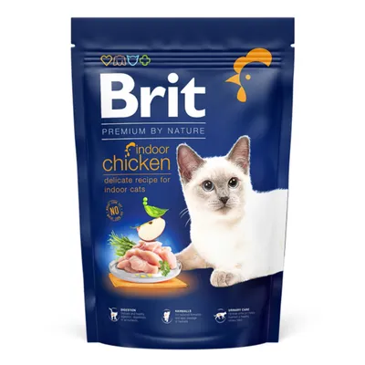 Brit Premium by Nature Indoor, Pui, hrană uscată pisici de interior, 1.5kg