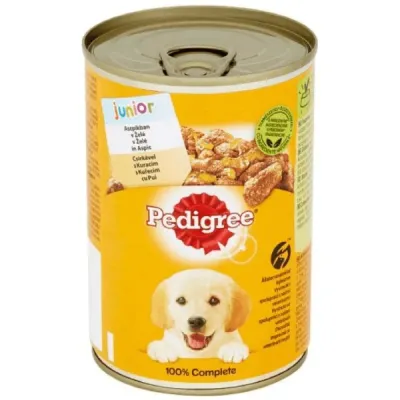 Pedigree Junior Hrana umeda catei, cu Pui in Aspic 400 g