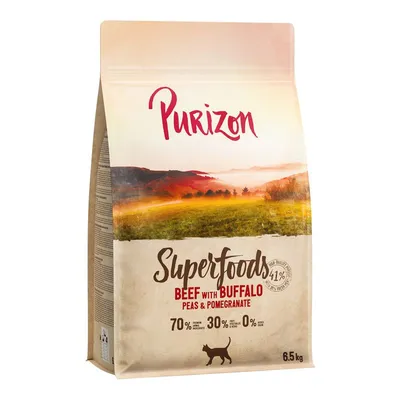 Purizon Superfoods Vită cu bivol, mazăre și rodie 2 x 6,5 kg