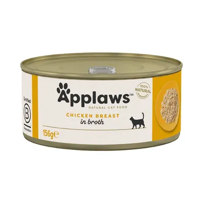 Applaws Adult Conserve în supă 24 x 156 g Piept de pui