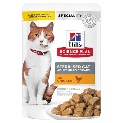 Hill's Science Plan Adult Sterilised 24 x 85 g Pui