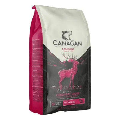 Canagan Country Game, Xs-Xl, Vânat, hrană uscată fără cereale câini junior & adult, 2kg