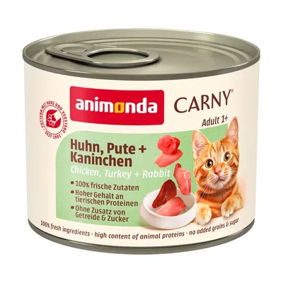 Animonda Carny Adult 12 x 200 g Pui, curcan & iepure
