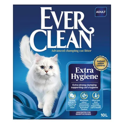 Ever Clean® Extra Hygiene Nisip pisici - neparfumat 2 x 10 l