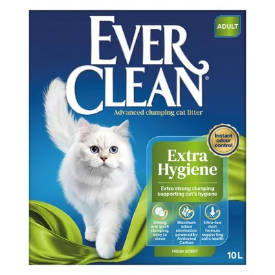 Ever Clean® Extra Hygiene Nisip care formează bulgări - parfumat proaspăt 10 l