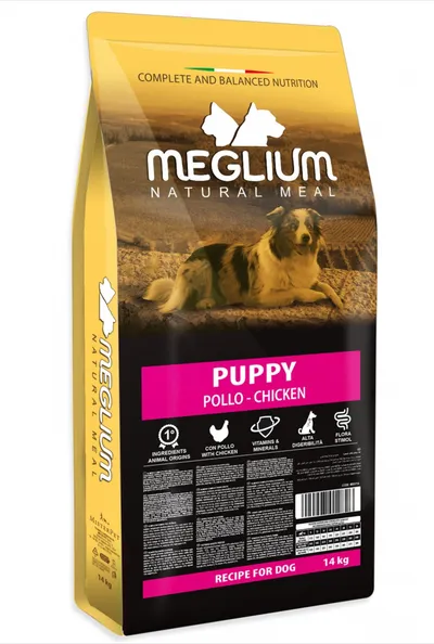 Meglium Puppy, S-XL, Pui, hrană uscată câini junior, 14kg