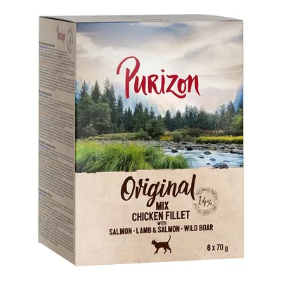 Purizon 24 x 70 g - fără cereale Adult: Pachet mixt 3 sortimente