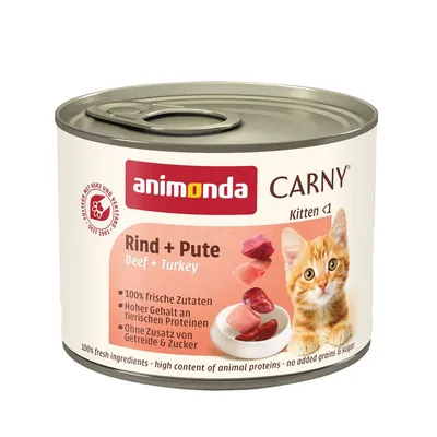 Animonda Carny Kitten 24 x 200 g Vită & curcan