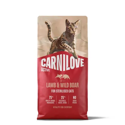 Carnilove Active Adult Sterilised cu miel și mistreț 6 kg