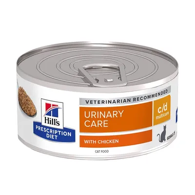 Hill's Prescription Diet c/d Multicare Urinary Care Hrană pisici, cu pui 6 x 156 g