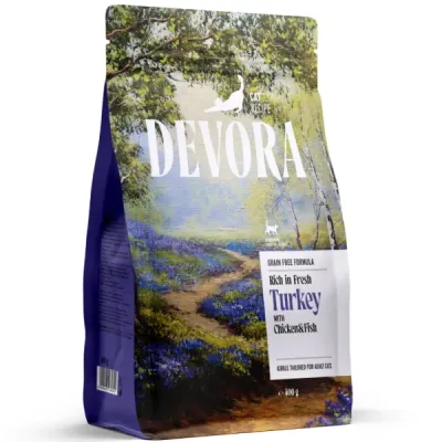 Devora Cat Sterilized GF Carne Alba SI Cartofi Dulci 7.5KG