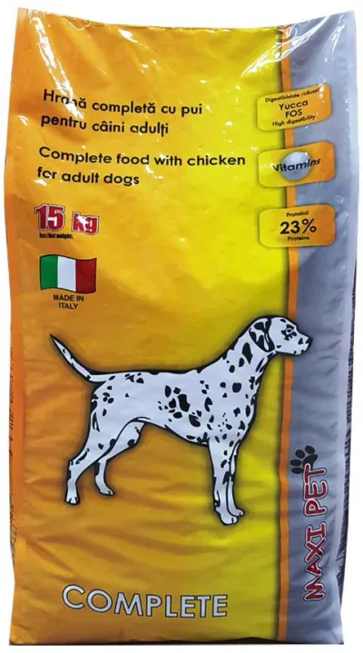 Maxi Pet Complete Hrană uscată pentru câini adulți, cu Pui 15 kg