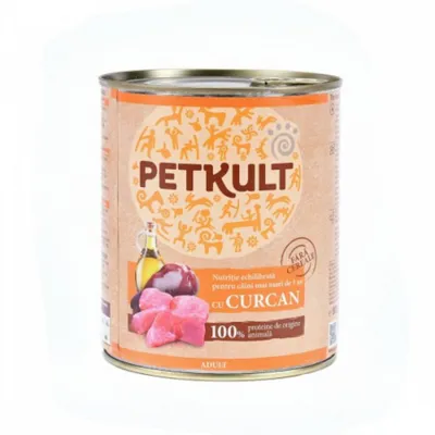 Petkult Conservă pentru câini, Curcan 800 g