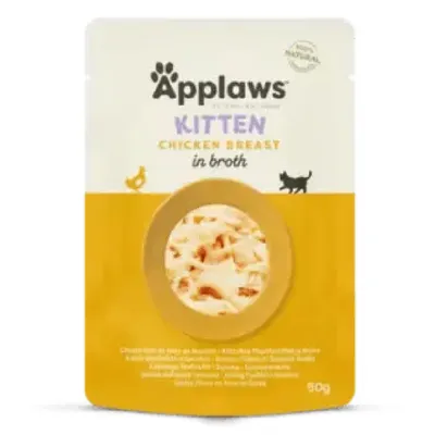 Applaws Hrană Umedă Pisică Junior, Pui în supă, 50g