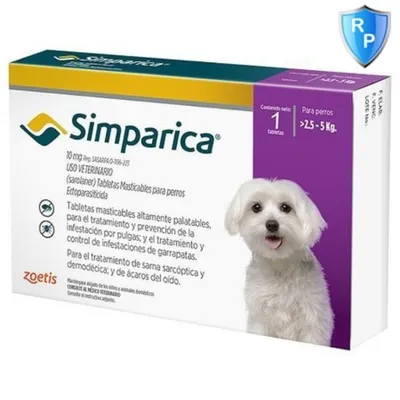 Simparica câini 2,5-5 kg, 3 tablete