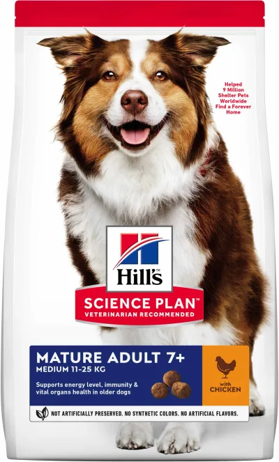HILL's Canine Mature Talie Medie cu Pui 2,5 kg