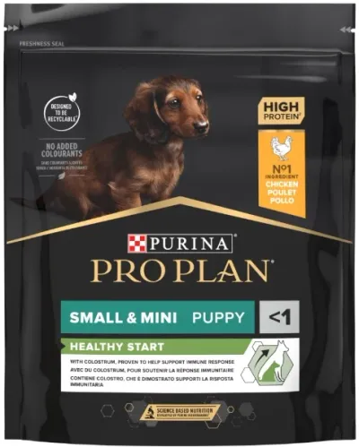 Purina Pro Plan Puppy Healthy Start, Talie Mică și Foarte Mică, Pui, 7 kg