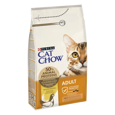 Purina Cat Chow Adult, Pui, hrană uscată pentru pisici, 1.5kg