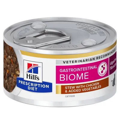 Hill's Prescription Diet Gastrointestinal Biome cu pui și legume 24 x 82 g