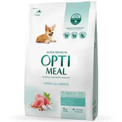 Optimeal Hrană uscată pentru câini Junior, cu curcan, 1.5kg