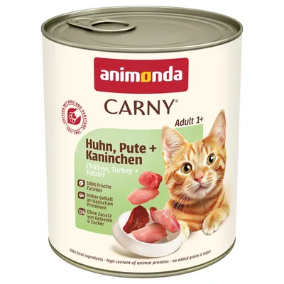 Animonda Carny Adult 6 x 800 g Pui, curcan & iepure
