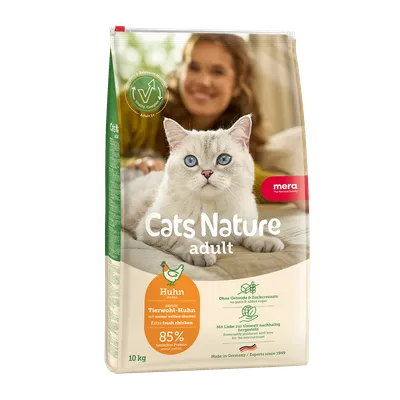 Hrană Uscată Pisică Adult, Mera Cats Nature, Pui, 2kg