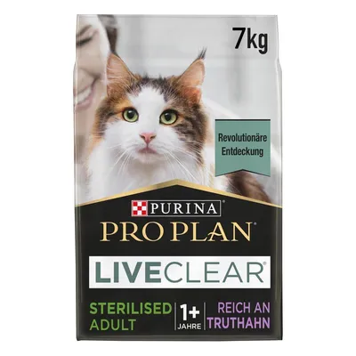 Purina Pro Plan LiveClear Sterilised Adult Curcan - 2 x 7 kg