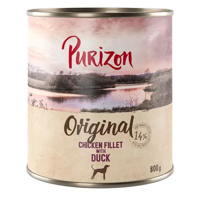 Purizon Original Adult 6 x 800 g File de pui cu rață, morcovi și mure