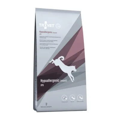 Dietă Veterinară, Hrană Uscată Câine Adult, Trovet Hypoallergenic, Insecte, 3kg