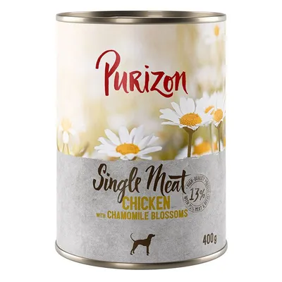 Purizon Single Meat 6 x 400 g Pui cu flori de mușețel