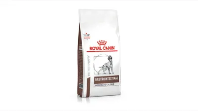 Royal Canin VD Gastrointestinal Moderate Calorie, Xs-Xl, dietă veterinară, hrană uscată câini, sistem digestiv, 2kg