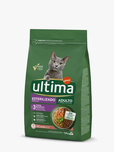 Hrană Uscată Pisică Adult, Ultima, Sterilizat, Somon, 1.5kg