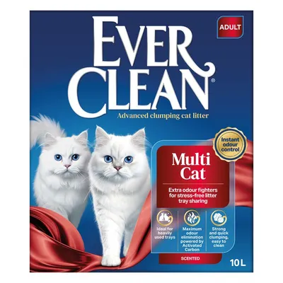 Ever Clean® Multiple Cat Clumping Nisip pisici 2 x 10 l
