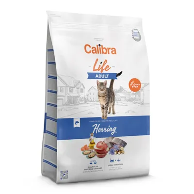 Calibra Life, Hering, hrană uscată pisici, 6kg