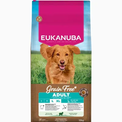 Eukanuba Grain Free Adult Large Miel 12 kg