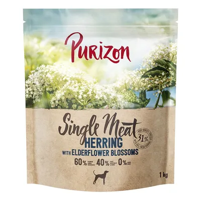 Purizon Single Meat Adult Hering cu flori de soc 4 x 1 kg