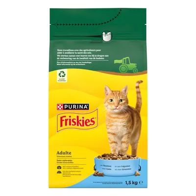 Purina Friskies Adult Cat Somon și legume 3 x 1,5 kg