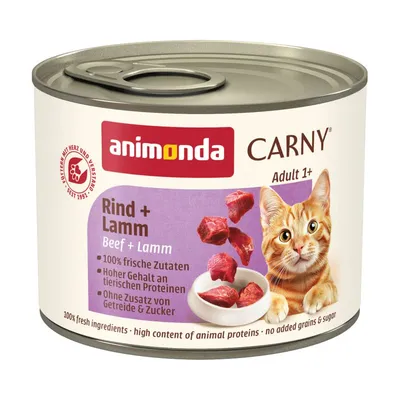 24 x 200 g animonda Carny Adult Vită & miel